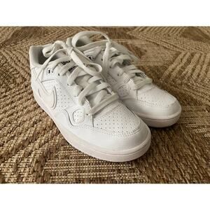 Nike Son of Force SZ 4.5Y Sneakers Triple White Shoes